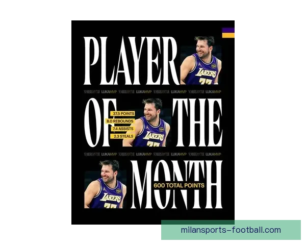 东契奇约翰逊荣膺三月最佳球员文班连续三次摘最佳防守奖